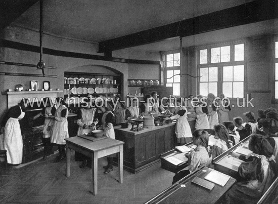 Cookery Classes, Kilburn Lane School, Kilburn, London. c.1890's